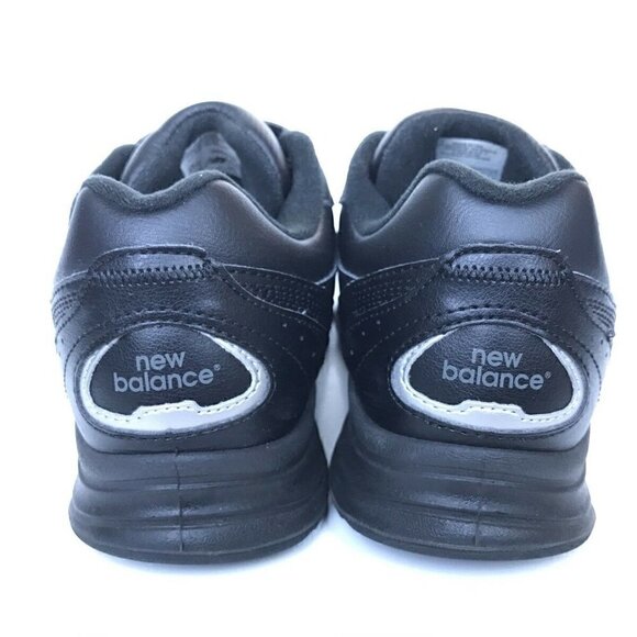 New Balance 577 Black Leather Comfort Shoes 9 - Picture 2 of 8